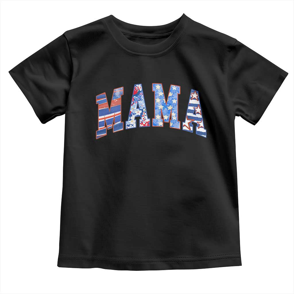 American Mama Toddler T Shirt 4th of July TS10 Black Print Your Wear