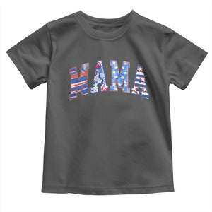 American Mama Toddler T Shirt 4th of July TS10 Dark Heather Print Your Wear