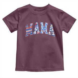 American Mama Toddler T Shirt 4th of July TS10 Maroon Print Your Wear