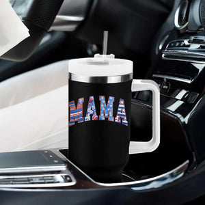 American Mama Tumbler With Handle 4th of July TS10 Print Your Wear
