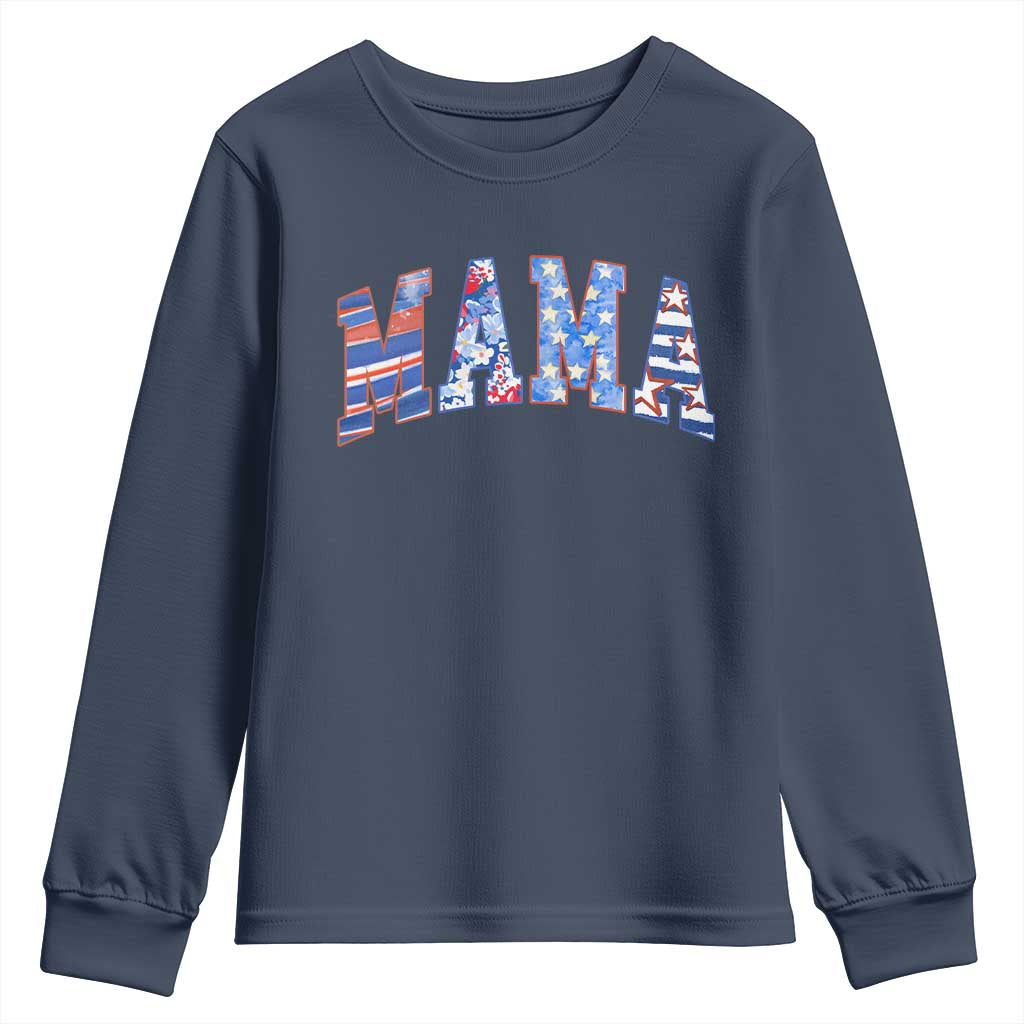 American Mama Youth Sweatshirt 4th of July TS10 Navy Print Your Wear