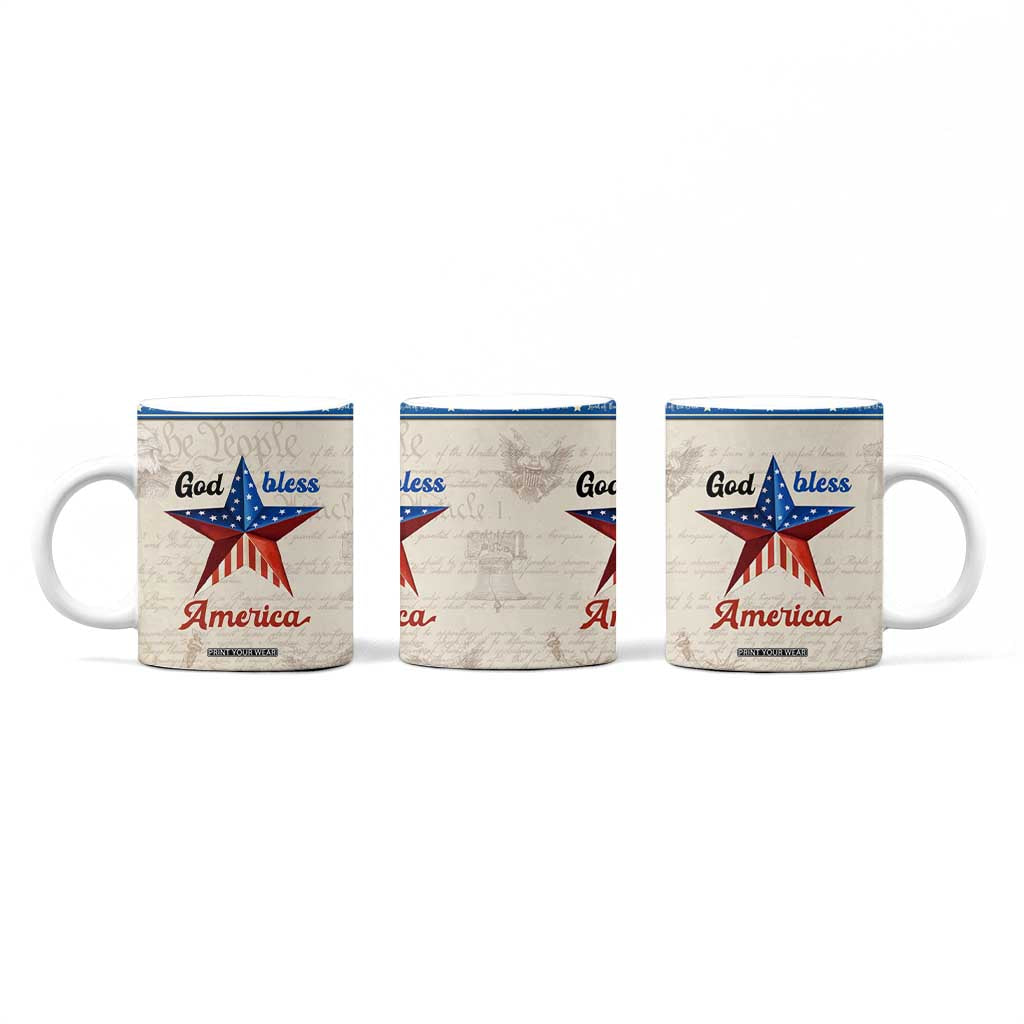American Patriot Christian Coffee Mug God Bless America TB09 Print Your Wear