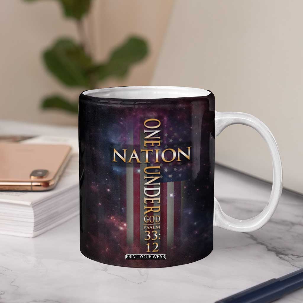 American Patriot Christian Coffee Mug One Nation Under God TB09 Print Your Wear