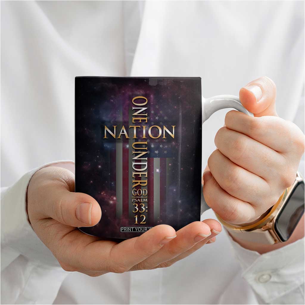 American Patriot Christian Coffee Mug One Nation Under God TB09 Print Your Wear