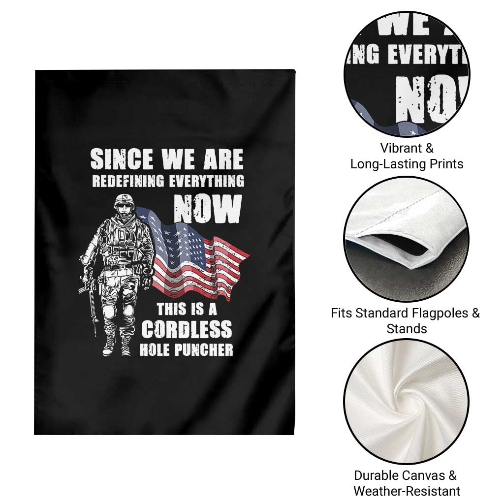 American Patriot Garden Flag This Is A Cordless Hole Puncher US Flag Rifle TS02 Print Your Wear