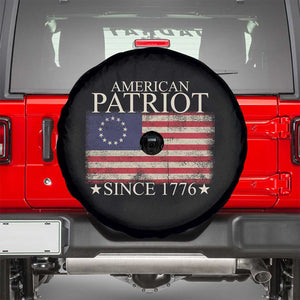 American Patriot Since 1776 Betsy Ross Flag Spare Tire Cover TS02 Black Print Your Wear