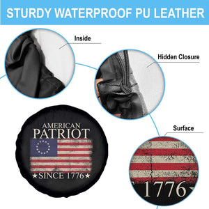 American Patriot Since 1776 Betsy Ross Flag Spare Tire Cover TS02 Print Your Wear