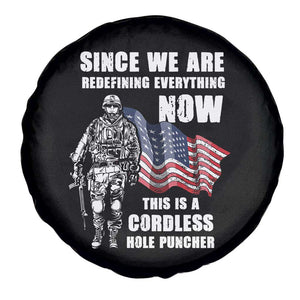 American Patriot Spare Tire Cover This Is A Cordless Hole Puncher US Flag Rifle TS02 Print Your Wear