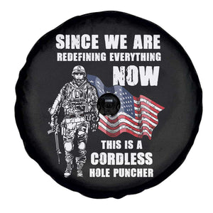 American Patriot Spare Tire Cover This Is A Cordless Hole Puncher US Flag Rifle TS02 Print Your Wear