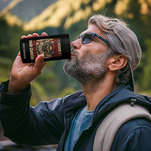 American Veteran 4 in 1 Can Cooler Tumbler Never Underestimate An Old Man Who Defended Your Country TS02 Print Your Wear