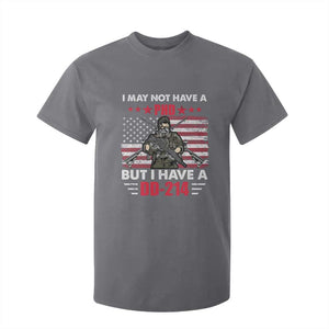 American Veteran T Shirt For Kid I May Not Have A PhD But Have A DD-214 US Bald Eagle TS02 Charcoal Print Your Wear
