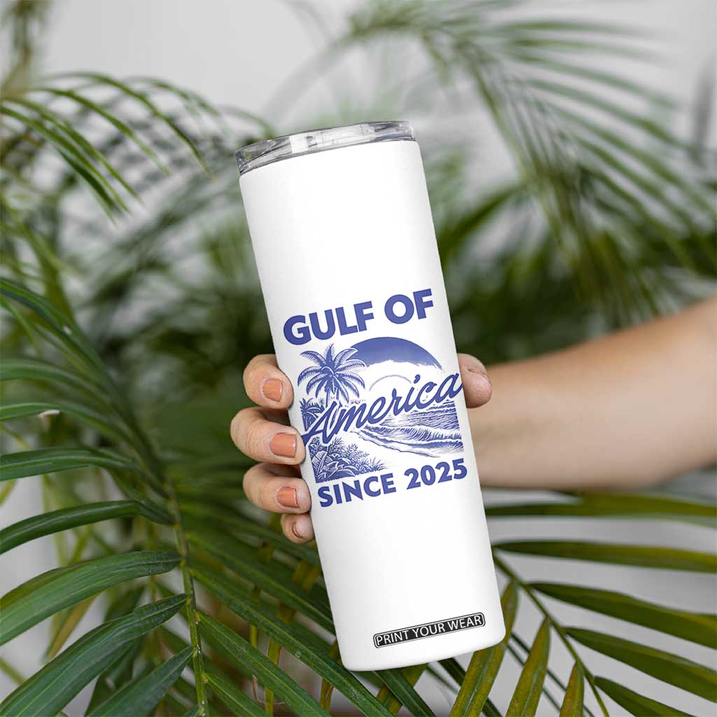 America's Gulf Skinny Tumbler Since 2025 Trump Mexico Vintage Summer Beach Vibes TS10 Print Your Wear