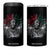 Ancient Aztec King 4 in 1 Can Cooler Tumbler Calabera Azteca Mexican Skull Skeleton TS10 One Size: 16 oz Black Print Your Wear