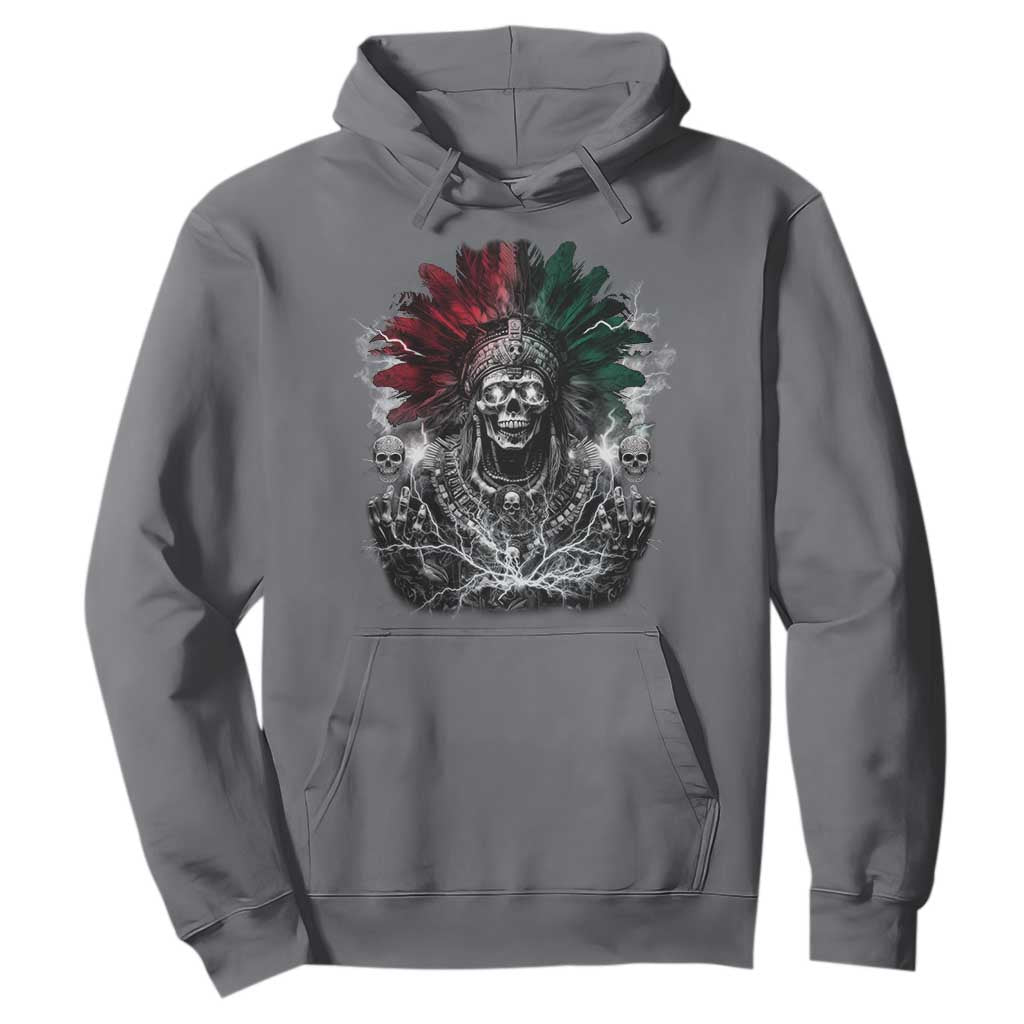 Ancient Aztec King Hoodie Calabera Azteca Mexican Skull Skeleton TS10 Charcoal Print Your Wear