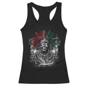 Ancient Aztec King Racerback Tank Top Calabera Azteca Mexican Skull Skeleton TS10 Black Print Your Wear