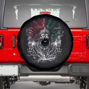 Ancient Aztec King Spare Tire Cover Calabera Azteca Mexican Skull Skeleton TS10 Black Print Your Wear