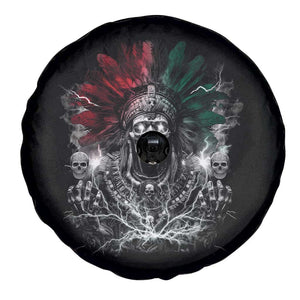 Ancient Aztec King Spare Tire Cover Calabera Azteca Mexican Skull Skeleton TS10 Print Your Wear