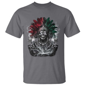 Ancient Aztec King T Shirt Calabera Azteca Mexican Skull Skeleton TS10 Charcoal Print Your Wear