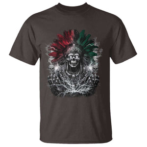 Ancient Aztec King T Shirt Calabera Azteca Mexican Skull Skeleton TS10 Dark Chocolate Print Your Wear