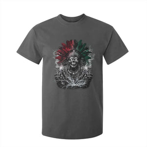 Ancient Aztec King T Shirt For Kid Calabera Azteca Mexican Skull Skeleton TS10 Dark Heather Print Your Wear