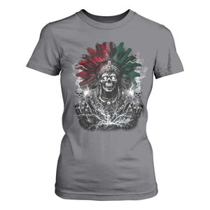 Ancient Aztec King T Shirt For Women Calabera Azteca Mexican Skull Skeleton TS10 Charcoal Print Your Wear