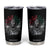 Ancient Aztec King Tumbler Cup Calabera Azteca Mexican Skull Skeleton TS10 Black Print Your Wear