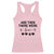And Then There Were Four Racerback Tank Top Pregnancy Baby Announcement With Dog TS10 Light Pink Print Your Wear