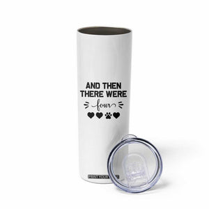 And Then There Were Four Skinny Tumbler Pregnancy Baby Announcement With Dog TS10 Print Your Wear