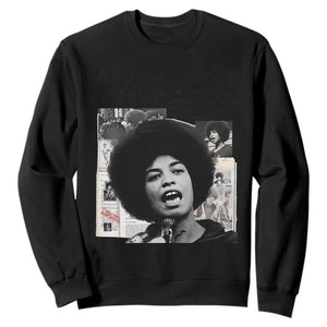 Angela Davis Sweatshirt Raise Your Voice Revolutionary Power Liberation TS02 Black Print Your Wear