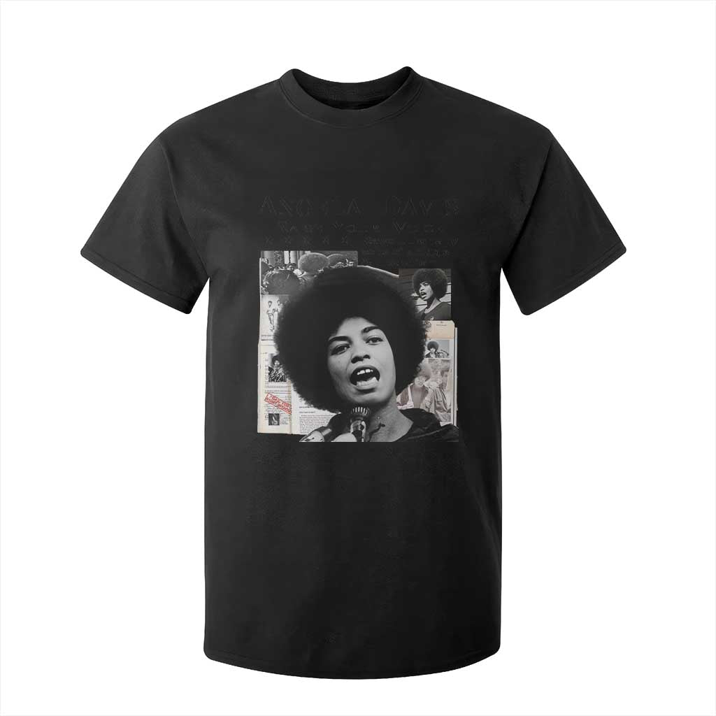 Angela Davis T Shirt For Kid Raise Your Voice Revolutionary Power Liberation TS02 Black Print Your Wear