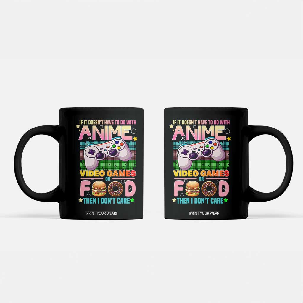 Anime Video Games Food Coffee Mug Japan Kawaii Gamer Otaku Aesthetic TS02 Black Print Your Wear