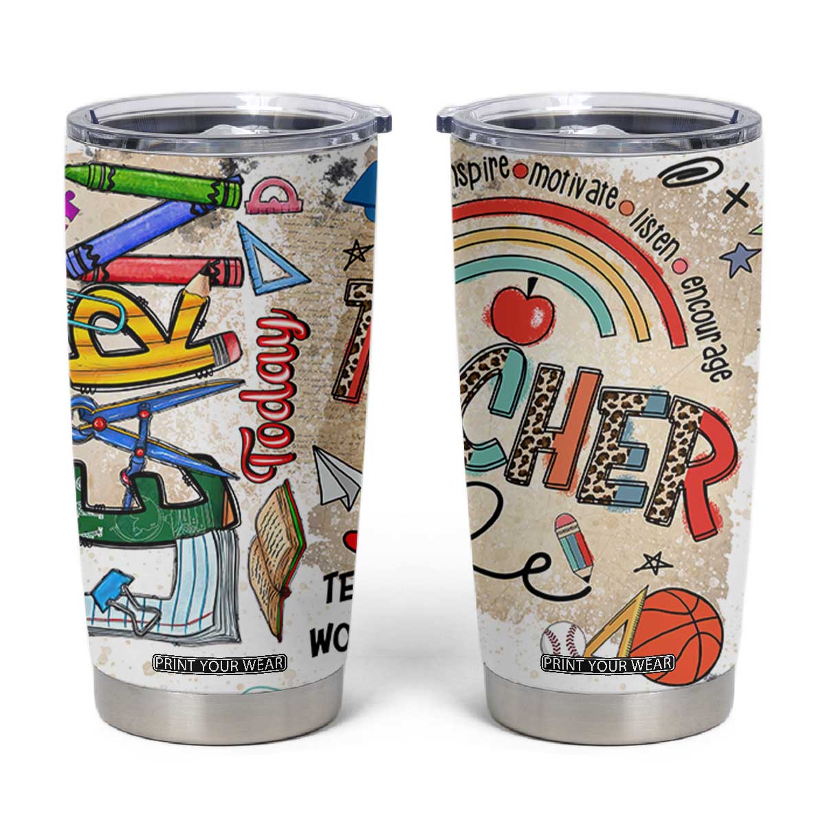 Aries Zodiac Tumbler Cup Astrology Horoscope Birthday Gift For Aries Women Men TB02 Colorful Print Your Wear