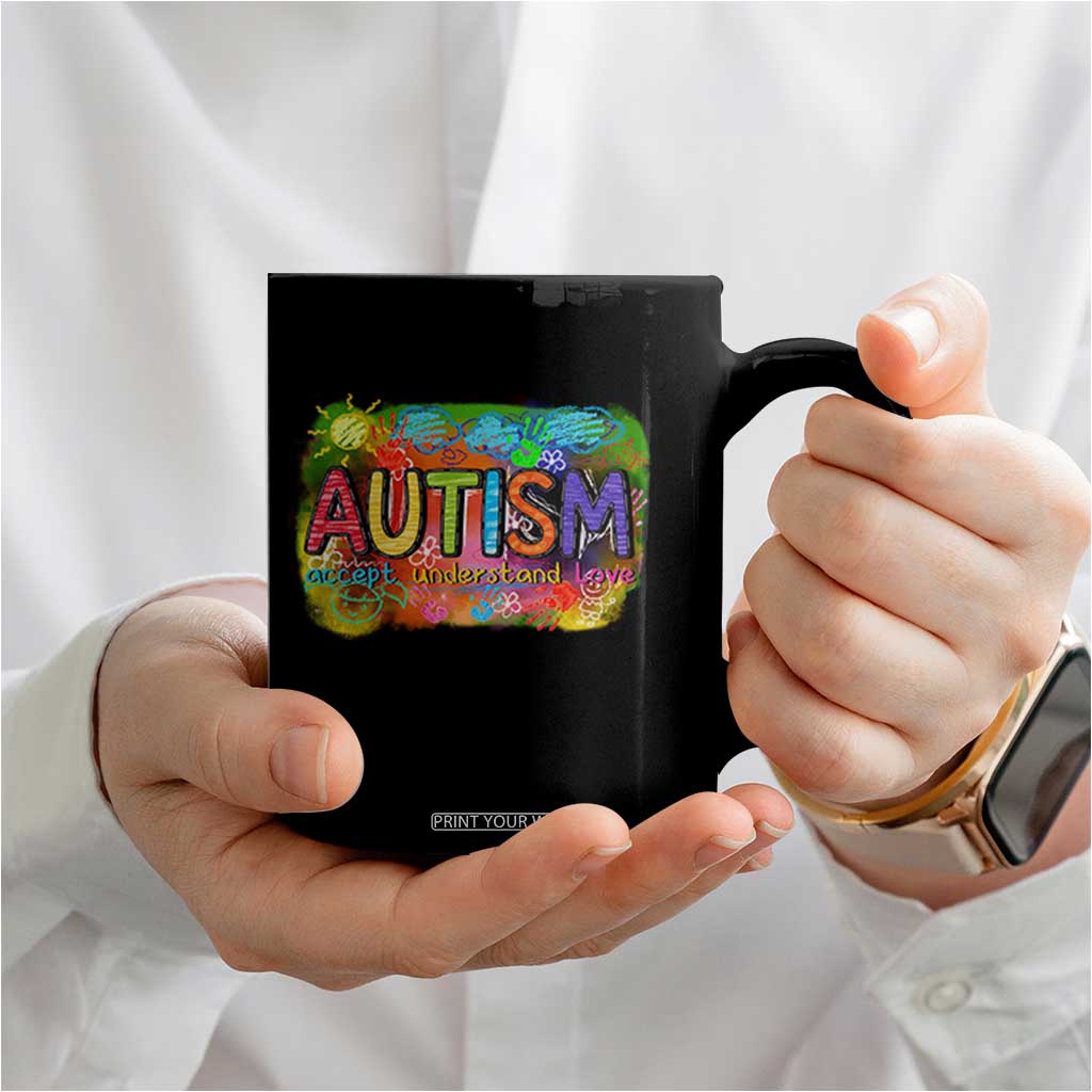 Autism Acceptance Coffee Mug Accept Understand Love Autistic Support TS02 Print Your Wear