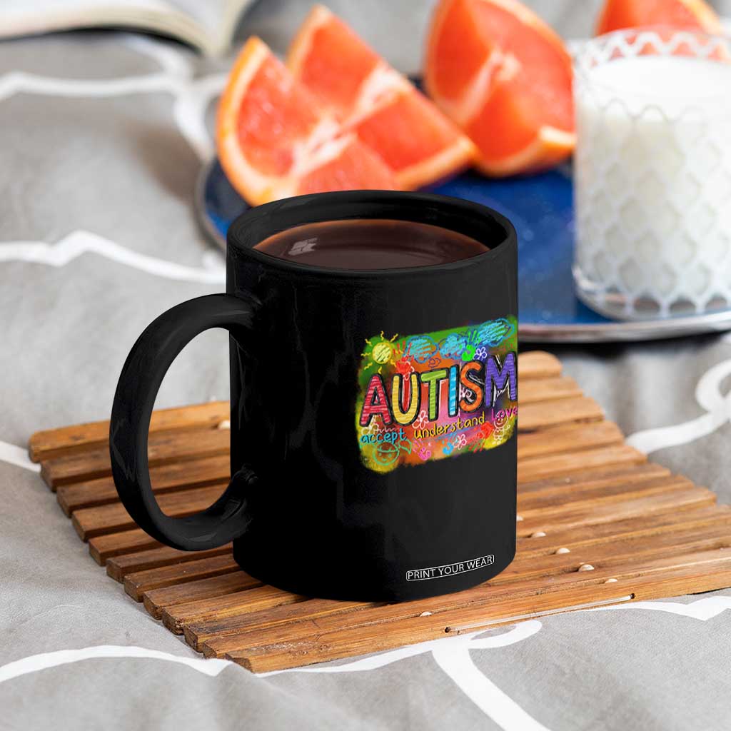Autism Acceptance Coffee Mug Accept Understand Love Autistic Support TS02 Print Your Wear