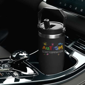 Autism Acceptance Month Flip Straw Tumbler Autism Accept Understand Love SPED Teachers TS11 Print Your Wear