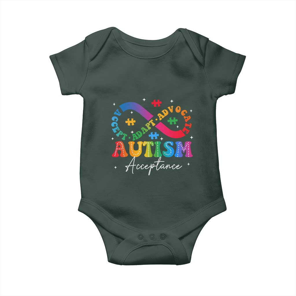 Autism Awareness Acceptance Baby Onesie Infinity Symbol Neurodiversity TS10 Print Your Wear