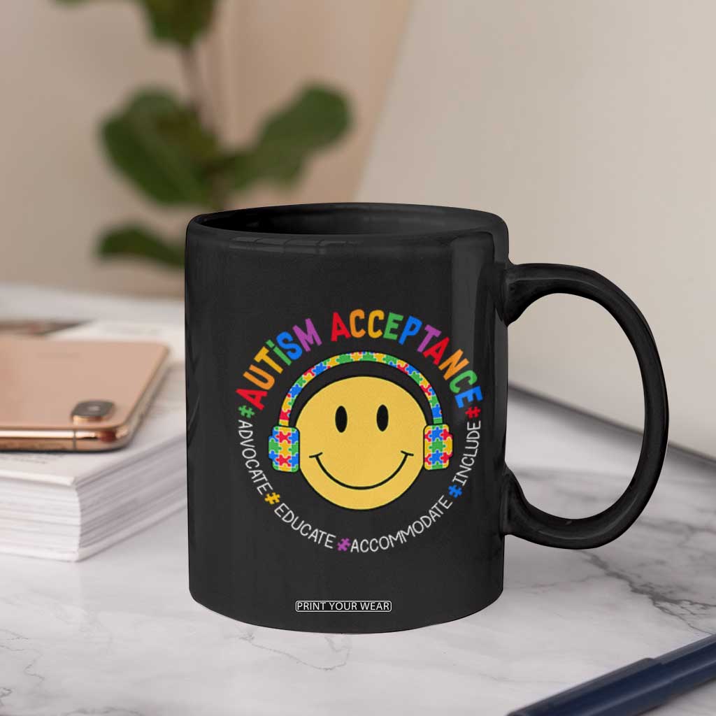 Autism Awareness Acceptance Coffee Mug Special Education Teacher Kids TS02 Print Your Wear
