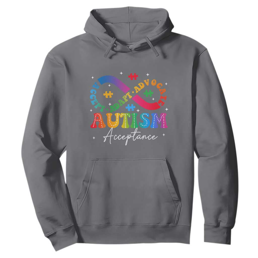 Autism Awareness Acceptance Hoodie Infinity Symbol Neurodiversity TS10 Charcoal Print Your Wear