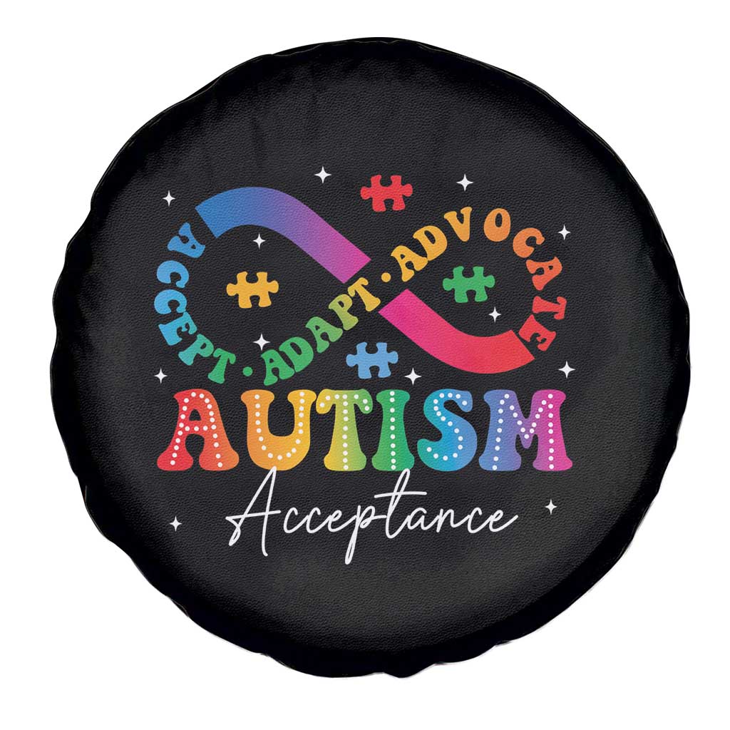 Autism Awareness Acceptance Spare Tire Cover Infinity Symbol Neurodiversity TS10 Print Your Wear