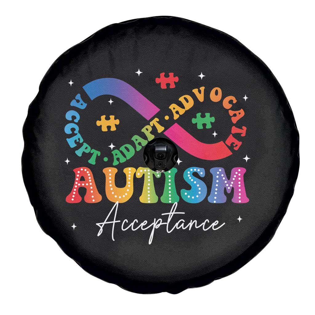 Autism Awareness Acceptance Spare Tire Cover Infinity Symbol Neurodiversity TS10 Print Your Wear