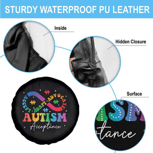 Autism Awareness Acceptance Spare Tire Cover Infinity Symbol Neurodiversity TS10 Print Your Wear