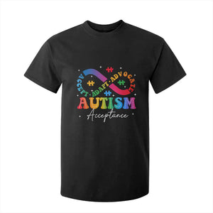 Autism Awareness Acceptance T Shirt For Kid Infinity Symbol Neurodiversity TS10 Black Print Your Wear