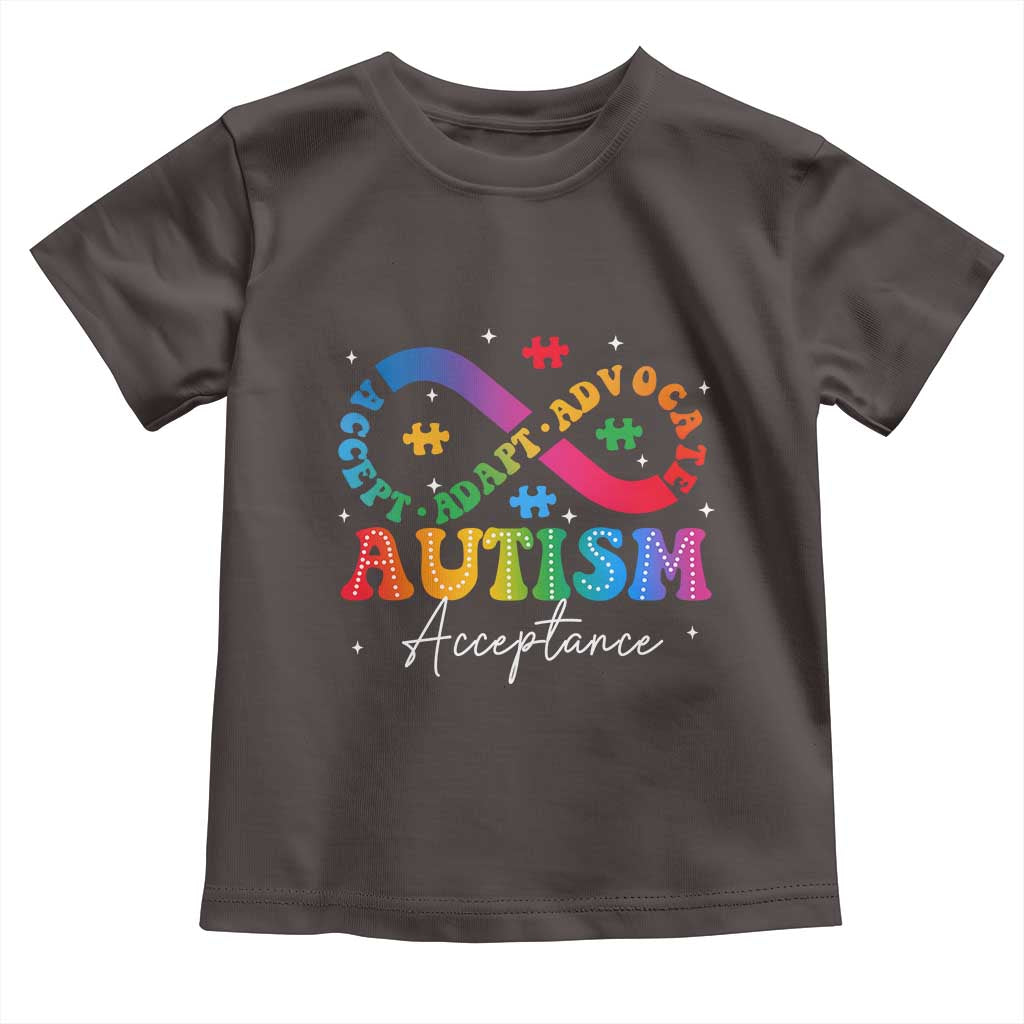 Autism Awareness Acceptance Toddler T Shirt Infinity Symbol Neurodiversity TS10 Dark Chocolate Print Your Wear