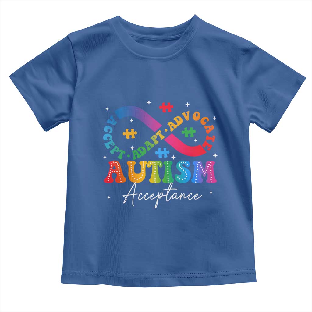 Autism Awareness Acceptance Toddler T Shirt Infinity Symbol Neurodiversity TS10 Royal Blue Print Your Wear