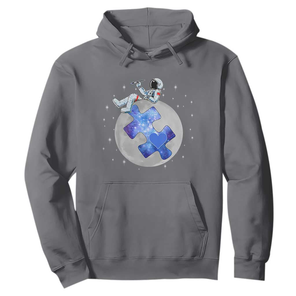Autism Awareness Astronaut Hoodie Space Stars Autistic Kids Sped Teacher TS10 Charcoal Print Your Wear