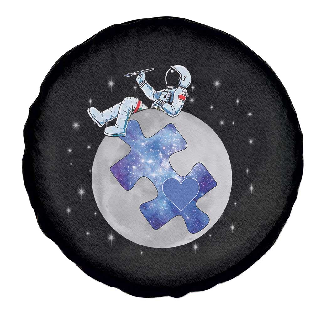 Autism Awareness Astronaut Spare Tire Cover Space Stars Autistic Kids Sped Teacher TS10 Print Your Wear