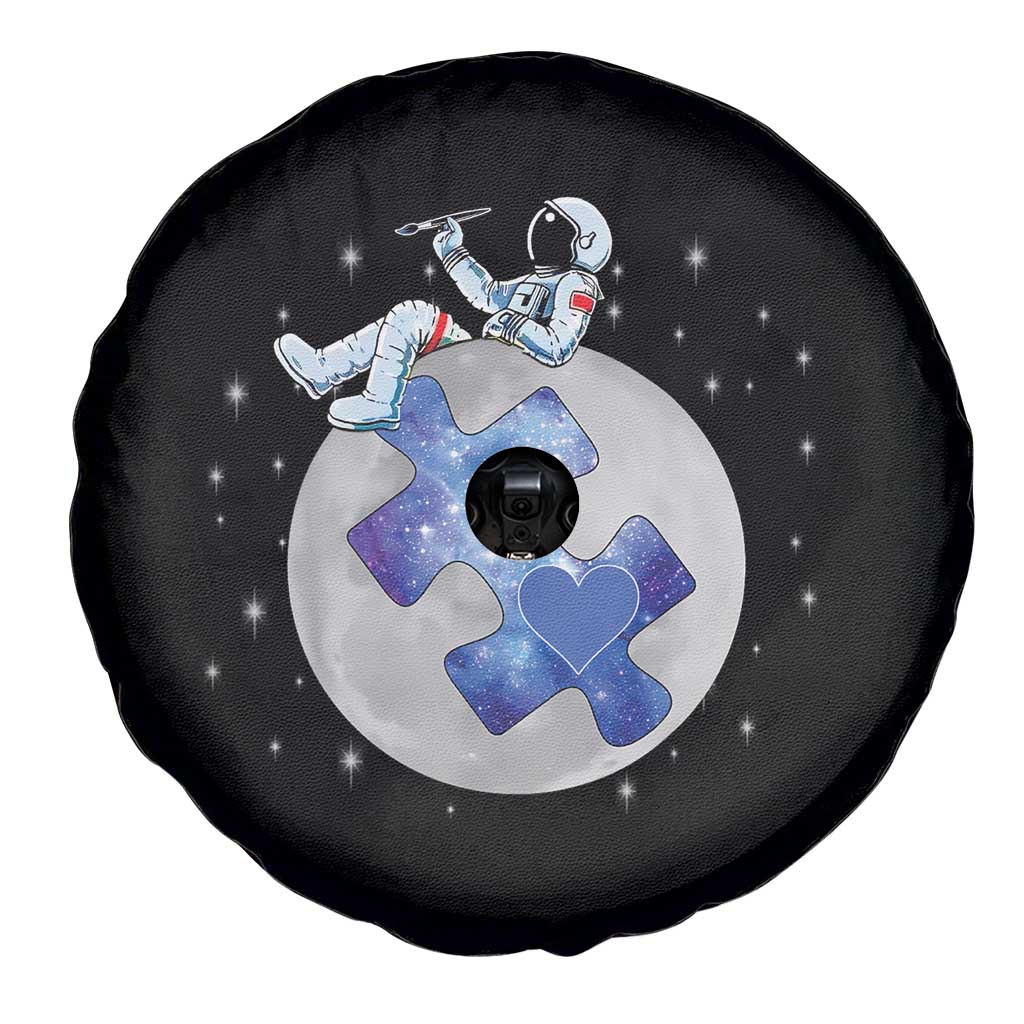 Autism Awareness Astronaut Spare Tire Cover Space Stars Autistic Kids Sped Teacher TS10 Print Your Wear