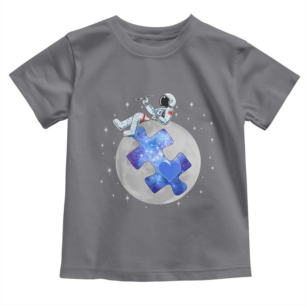 Autism Awareness Astronaut Toddler T Shirt Space Stars Autistic Kids Sped Teacher TS10 Charcoal Print Your Wear