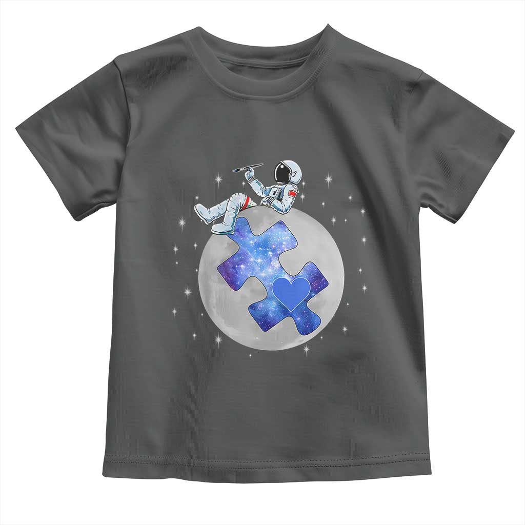 Autism Awareness Astronaut Toddler T Shirt Space Stars Autistic Kids Sped Teacher TS10 Dark Heather Print Your Wear