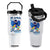 Autism Awareness Flip Straw Tumbler In April We Wear Blue Puzzle Ribbon Coquette Bow TS02 One Size: 30 oz White Print Your Wear